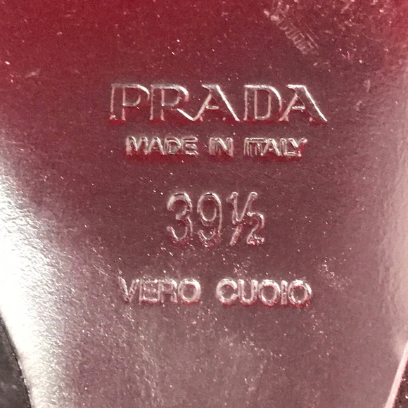 Prada Suede Slingback Peep Toe Wedge Heels - Picture 6 of 8